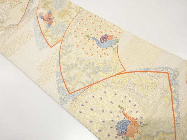 JAPANESE FUKURO OBI / EMBROIDERY / WOVEN JIGAMI PATTERN